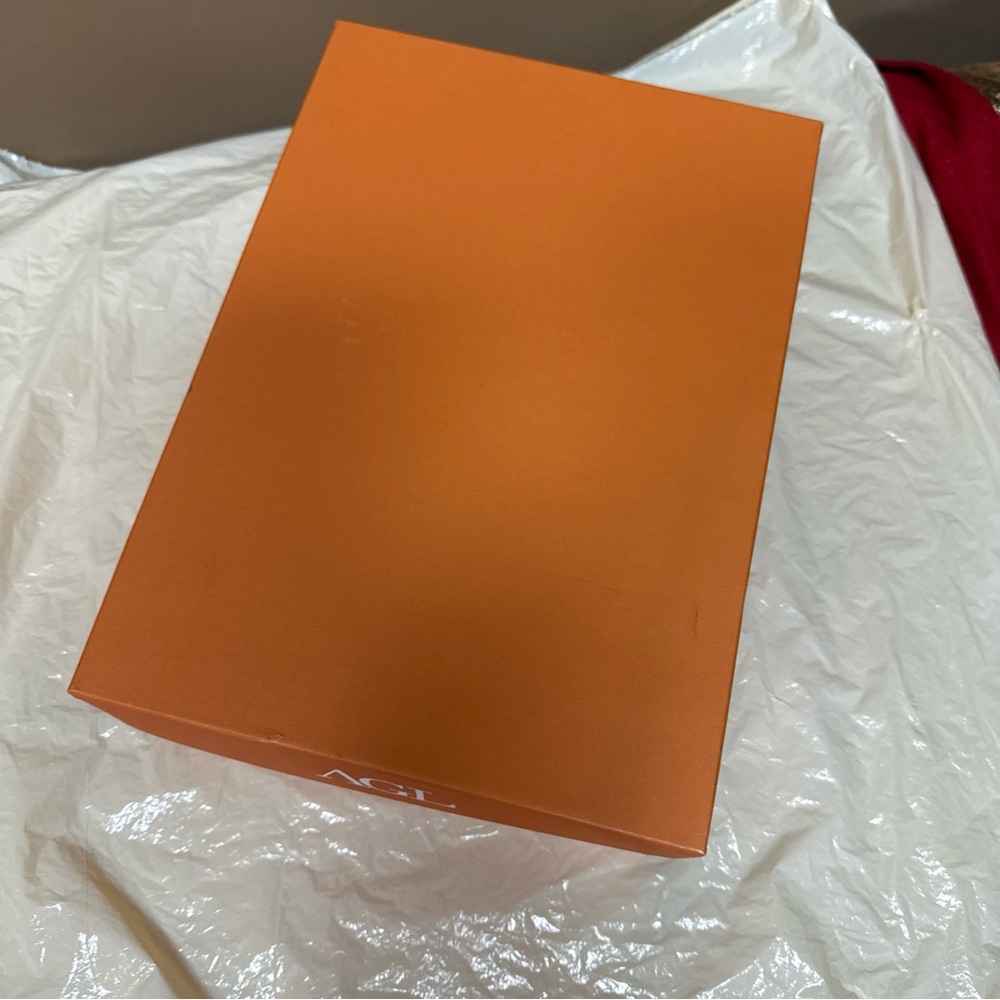 AGL Attilio Giusti Leombruni Empty Shoe Replacement Box 12.25 X8.75 X4.5” Orange - Picture 6 of 9
